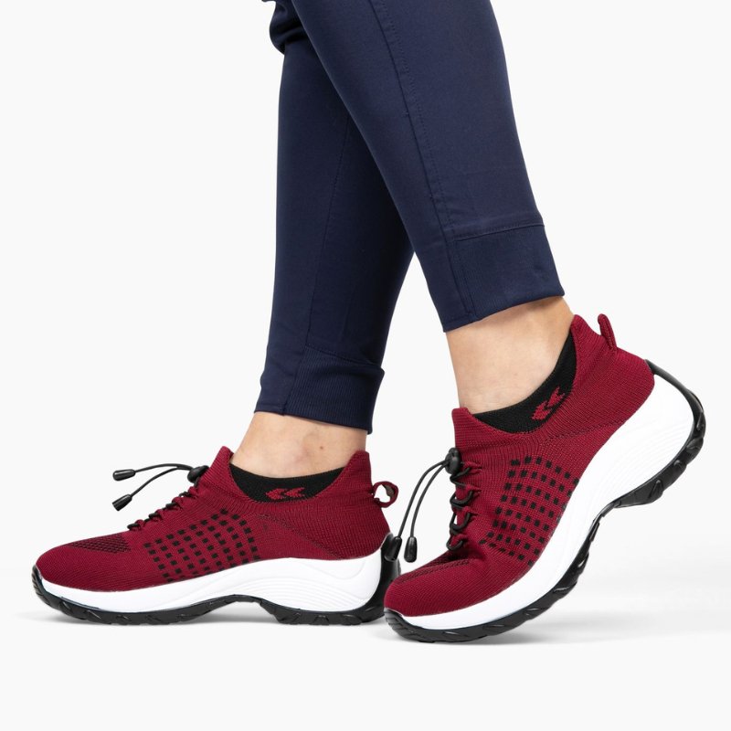 Ortho Stretch Cushion Shoes - Red