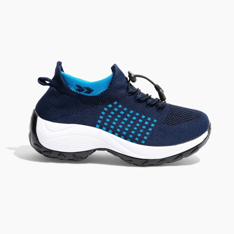 Ortho Stretch Cushion Shoes - White Blue